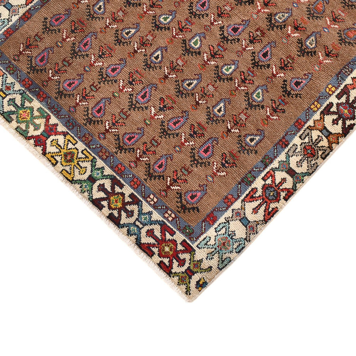 Tapis de couloir Tapis persan - Nomadic - 400 x 98 cm - rouille