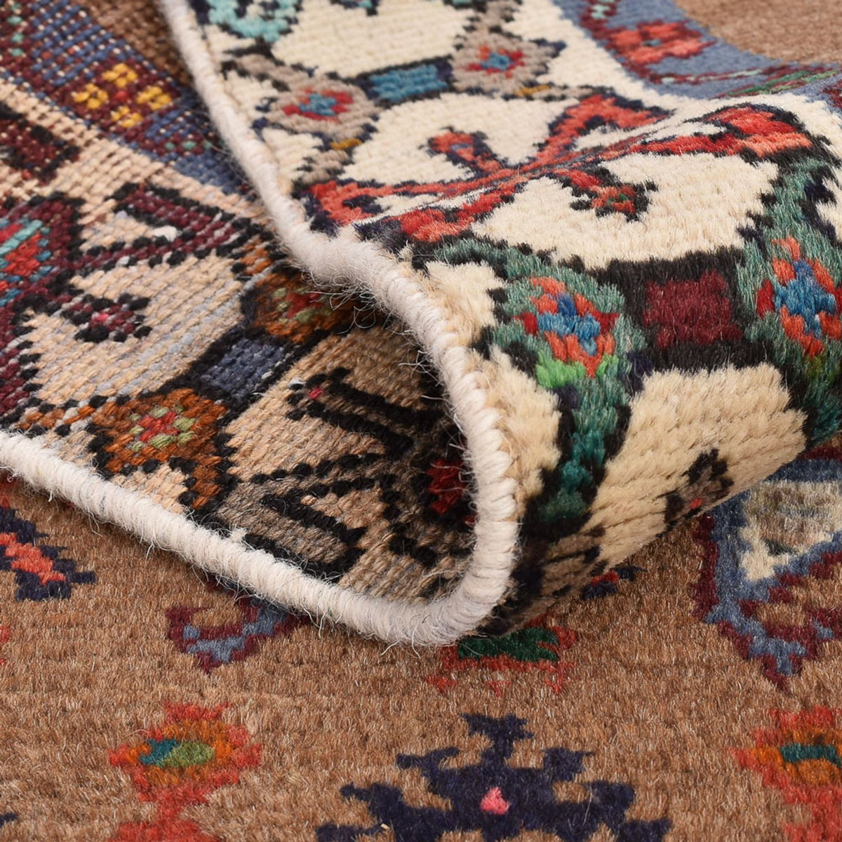 Tapis de couloir Tapis persan - Nomadic - 400 x 98 cm - rouille