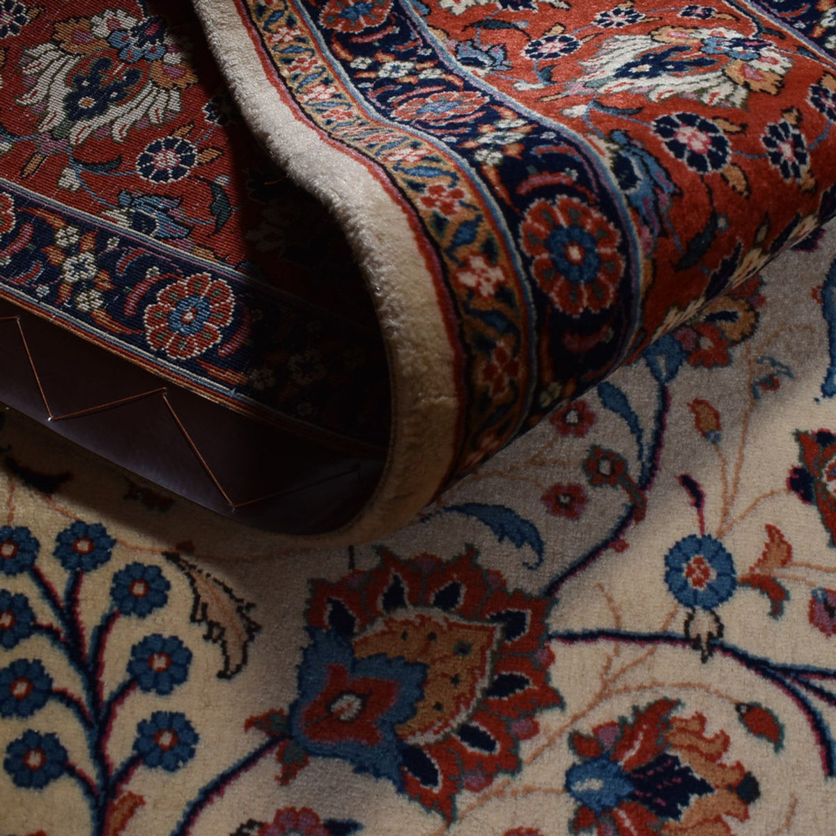 Tapis persan - Ghom - 292 x 210 cm - sable