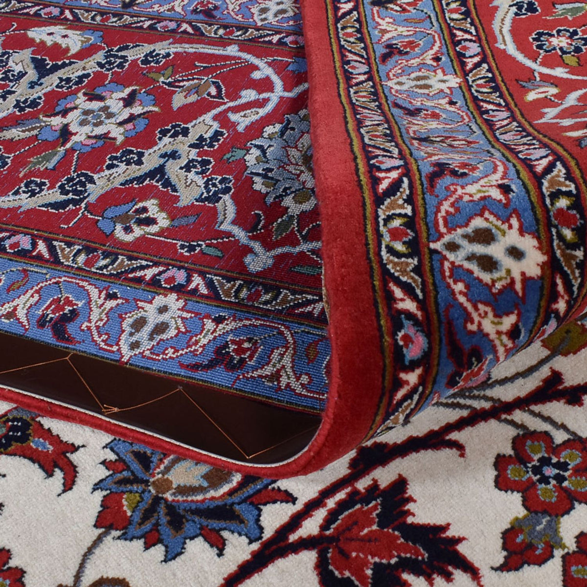 Tapis persan - Isfahan - Premium - 398 x 298 cm - rouille