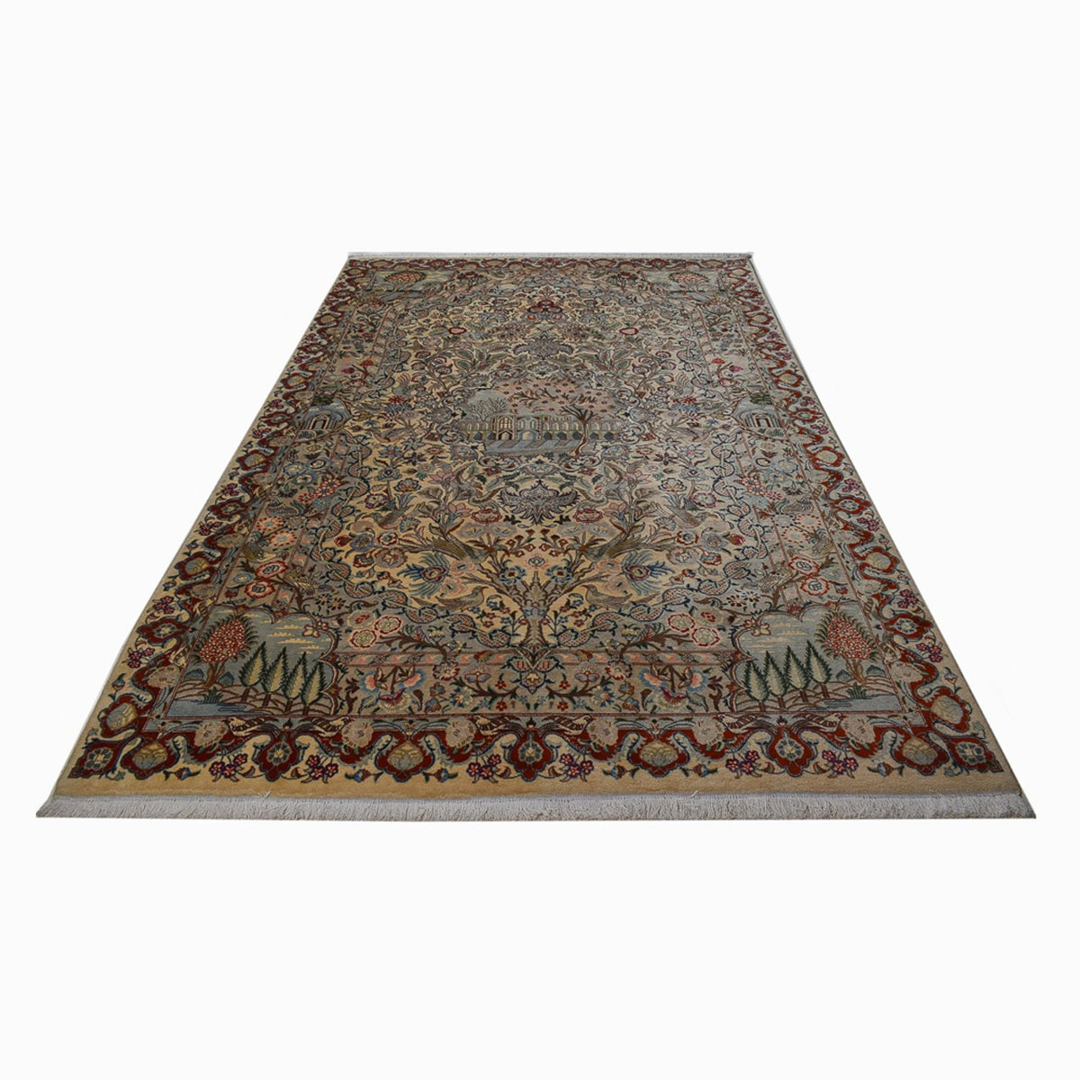 Tapis persan - Keshan - 301 x 201 cm - sable