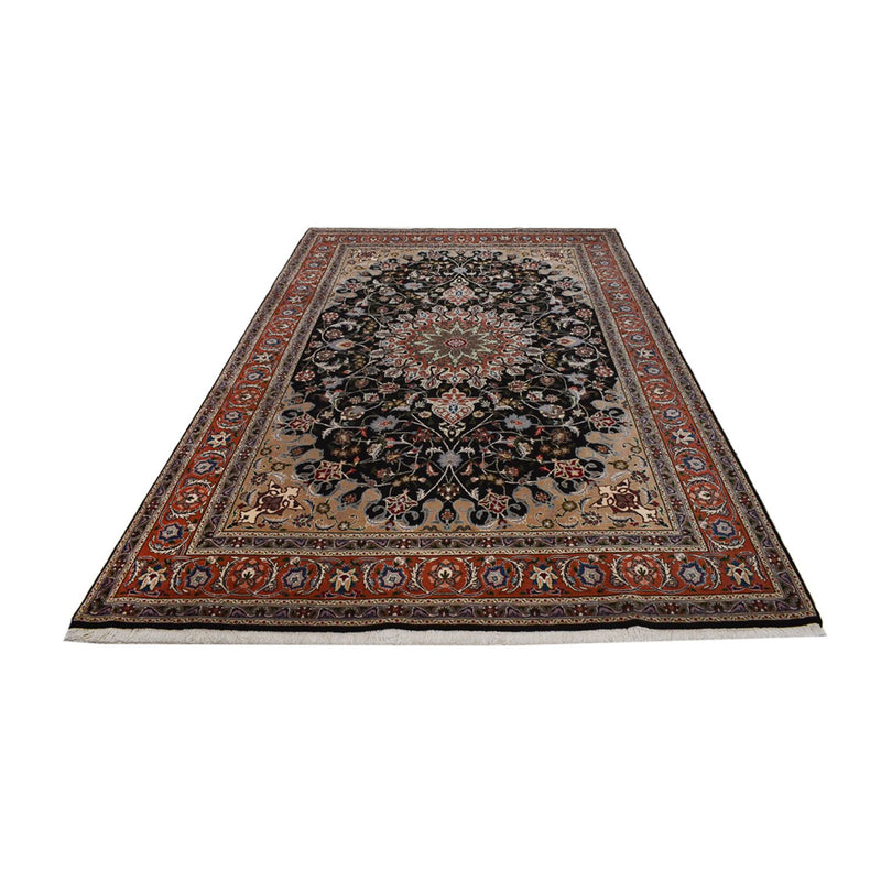 Tapis persan - Tabriz - Royal - 318 x 208 cm - bleu foncé