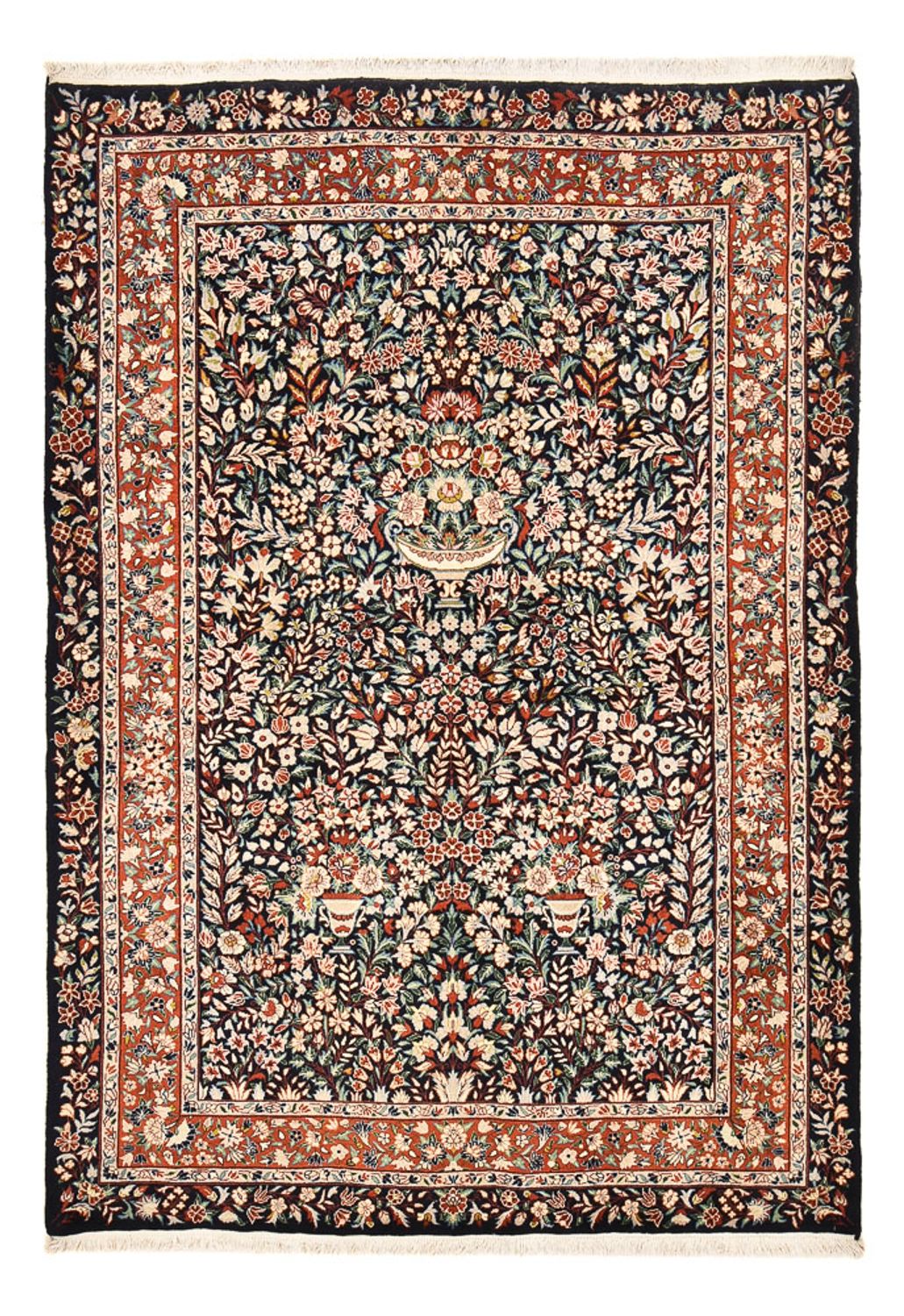 Tapis persan - Classique - 259 x 178 cm - bleu foncé