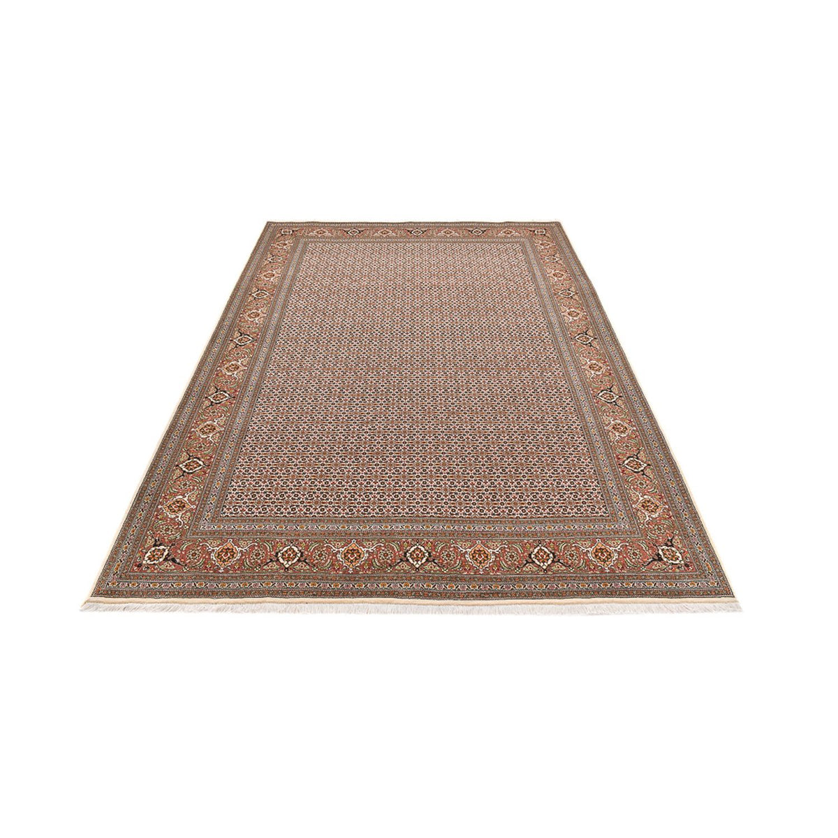 Tapis persan - Tabriz - Royal - 284 x 184 cm - beige foncé