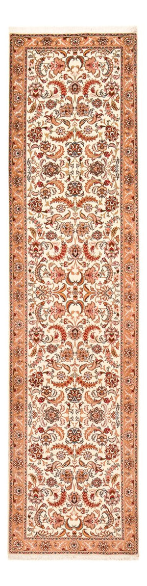 Tapis de couloir Tapis persan - Tabriz - Premium - 314 x 79 cm - beige