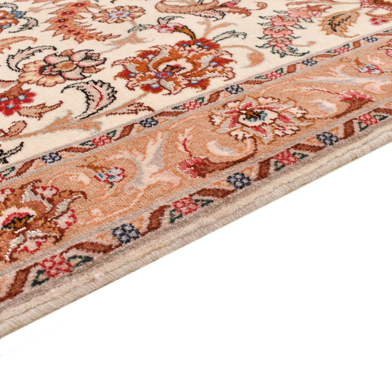 Tapis de couloir Tapis persan - Tabriz - Premium - 314 x 79 cm - beige