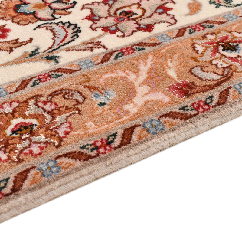 Tapis de couloir Tapis persan - Tabriz - Premium - 315 x 80 cm - beige