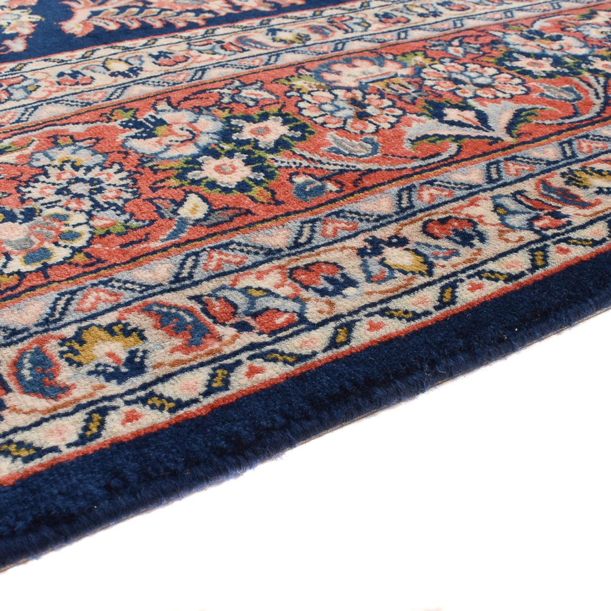 Tapis persan - Classique - 247 x 215 cm - bleu foncé