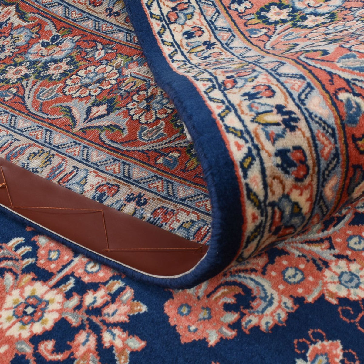 Tapis persan - Classique - 247 x 215 cm - bleu foncé