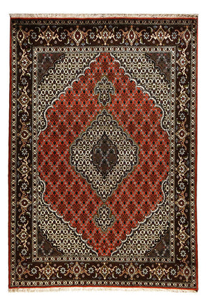 Tapis persan - Tabriz - Royal - 210 x 150 cm - rouge
