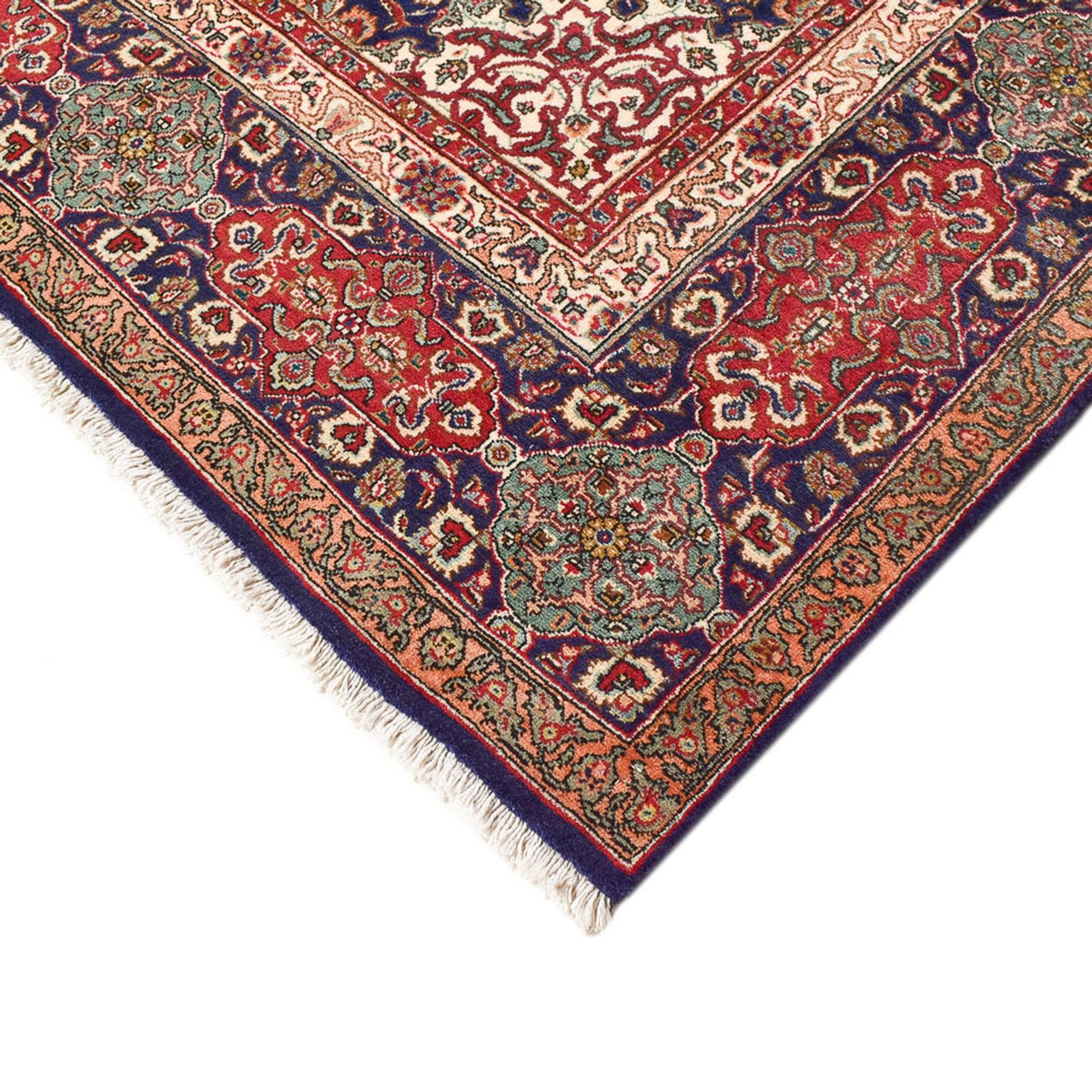 Tapis persan - Tabriz - Royal - 387 x 297 cm - bleu foncé