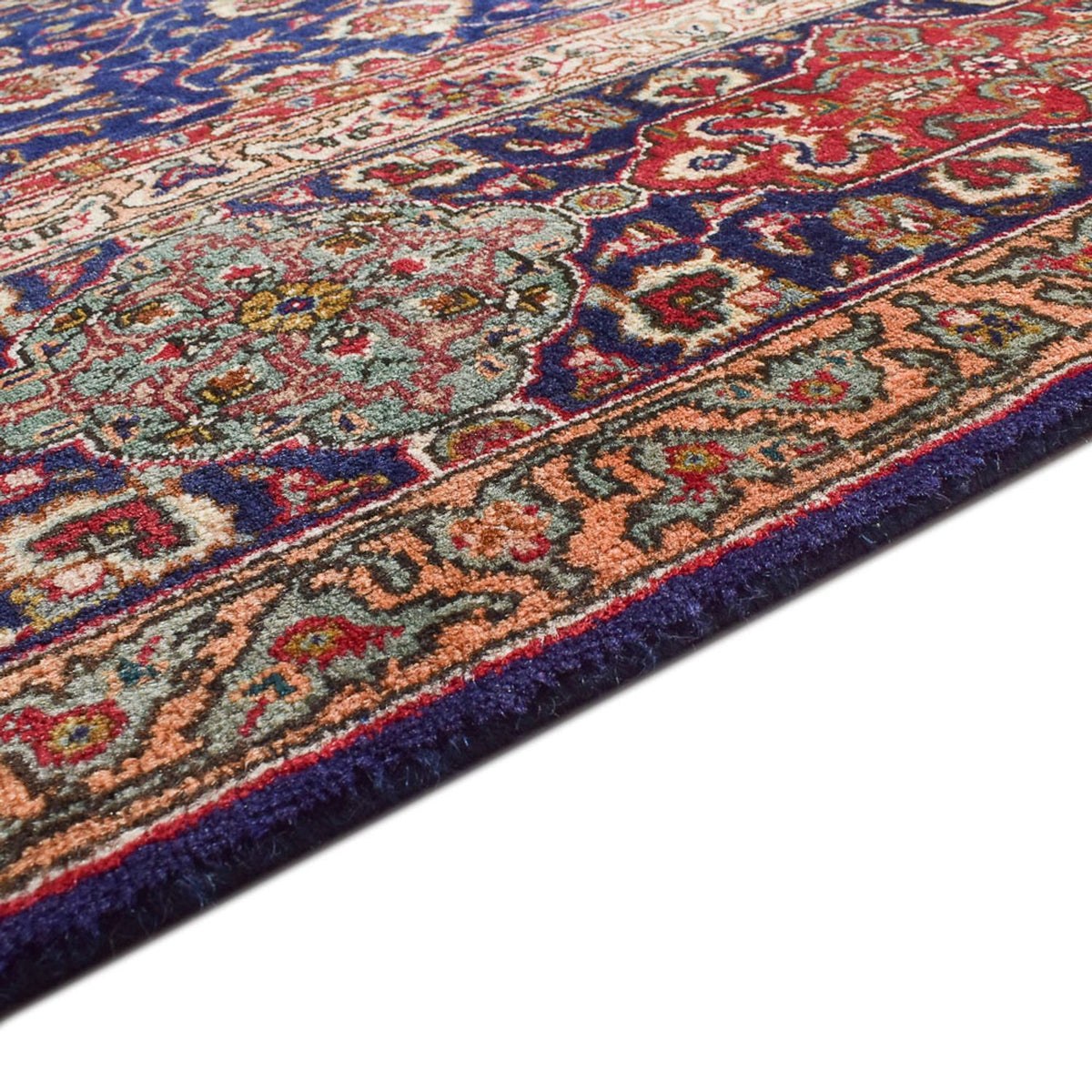 Tapis persan - Tabriz - Royal - 387 x 297 cm - bleu foncé