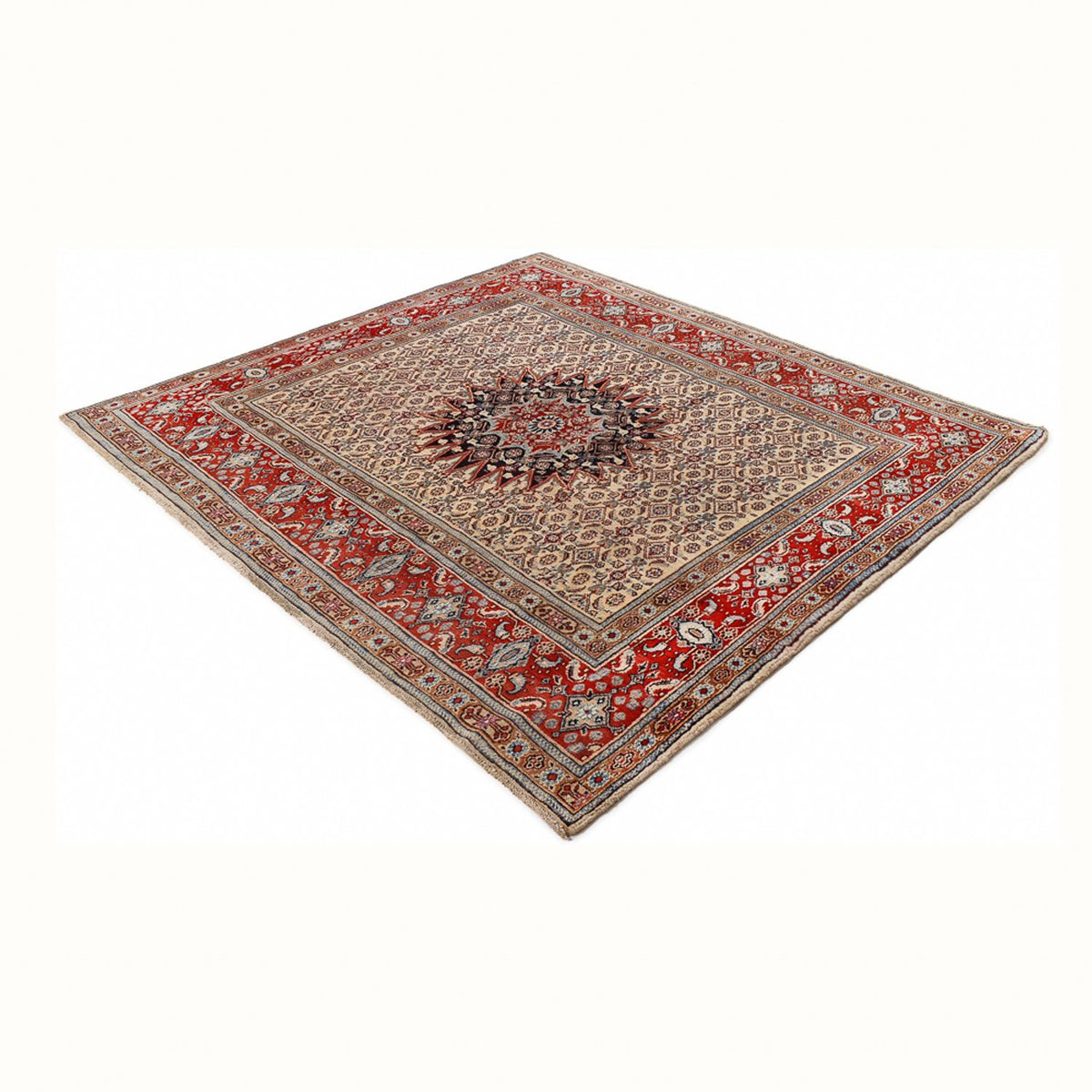 Tapis persan - Classique carré  - 202 x 186 cm - beige foncé