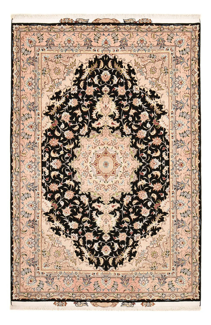 Tapis persan - Tabriz - Royal - 255 x 158 cm - bleu foncé