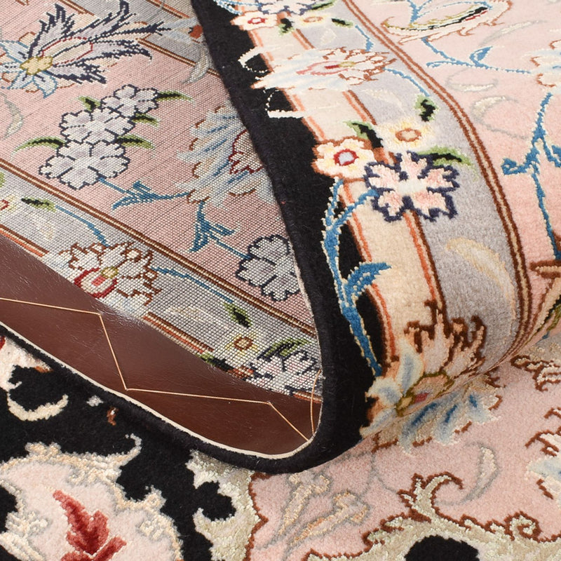 Tapis persan - Tabriz - Royal - 255 x 158 cm - bleu foncé