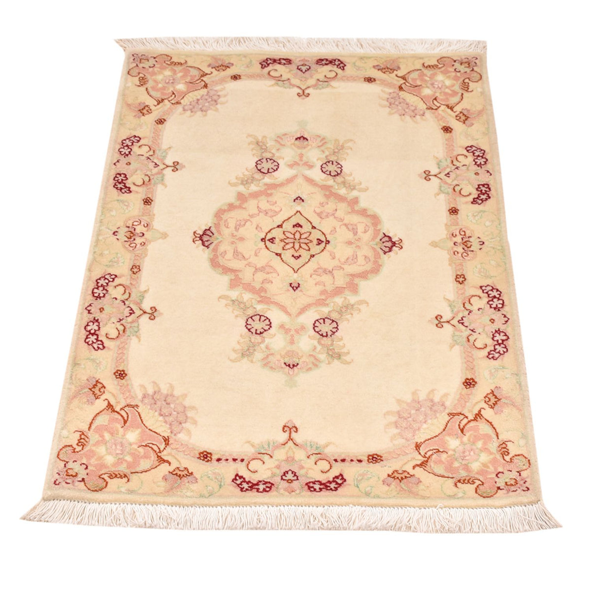Tapis persan - Tabriz - Royal - 90 x 60 cm - beige clair