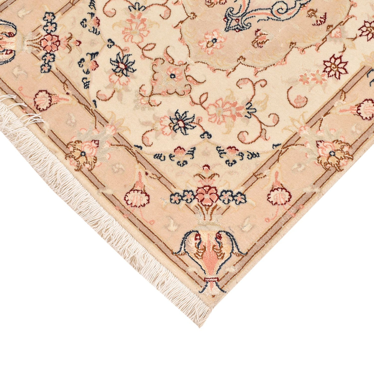 Tapis persan - Tabriz - Royal - 90 x 60 cm - beige clair