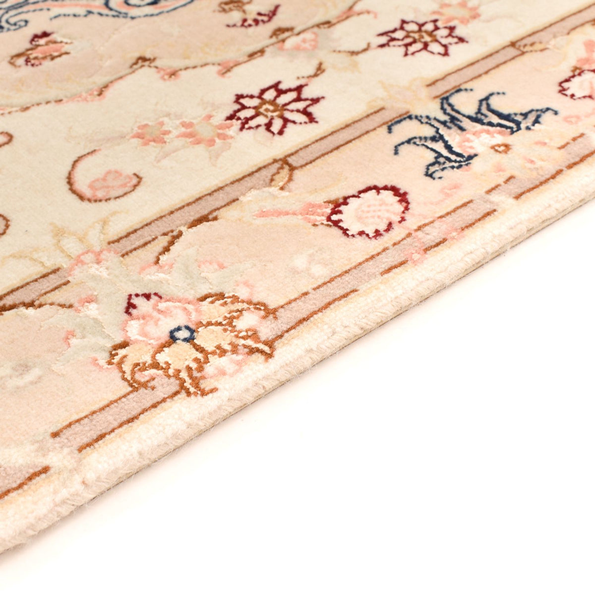 Tapis persan - Tabriz - Royal - 90 x 60 cm - beige clair
