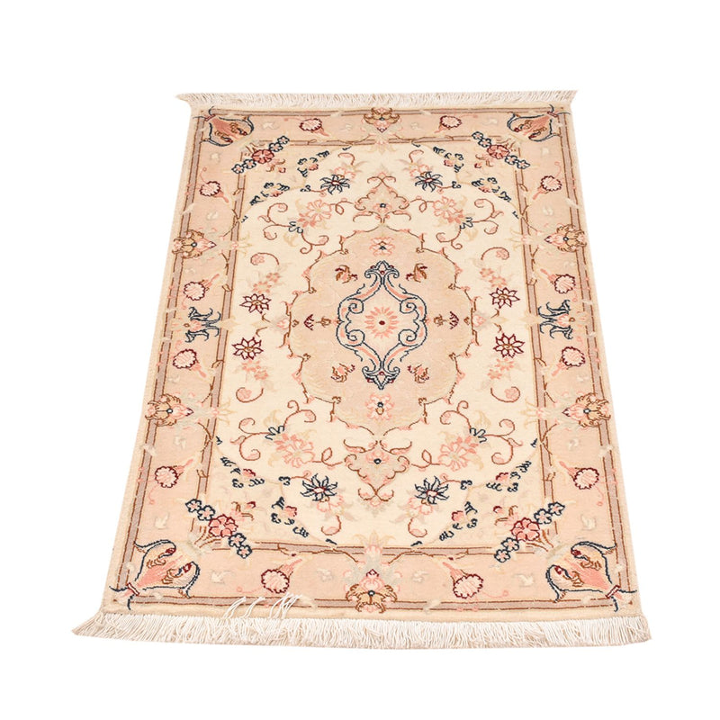Tapis persan - Tabriz - Royal - 90 x 60 cm - beige clair