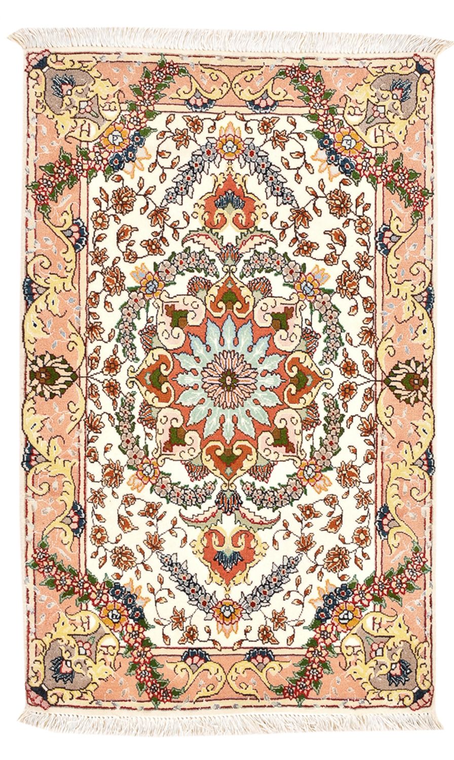 Tapis persan - Tabriz - Royal - 90 x 60 cm - multicolore
