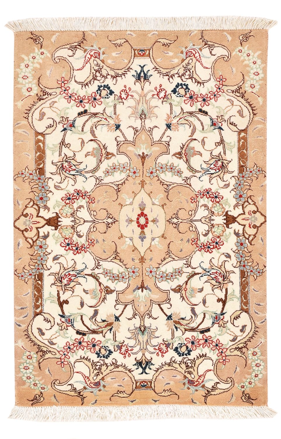 Tapis persan - Tabriz - Royal - 92 x 59 cm - beige clair