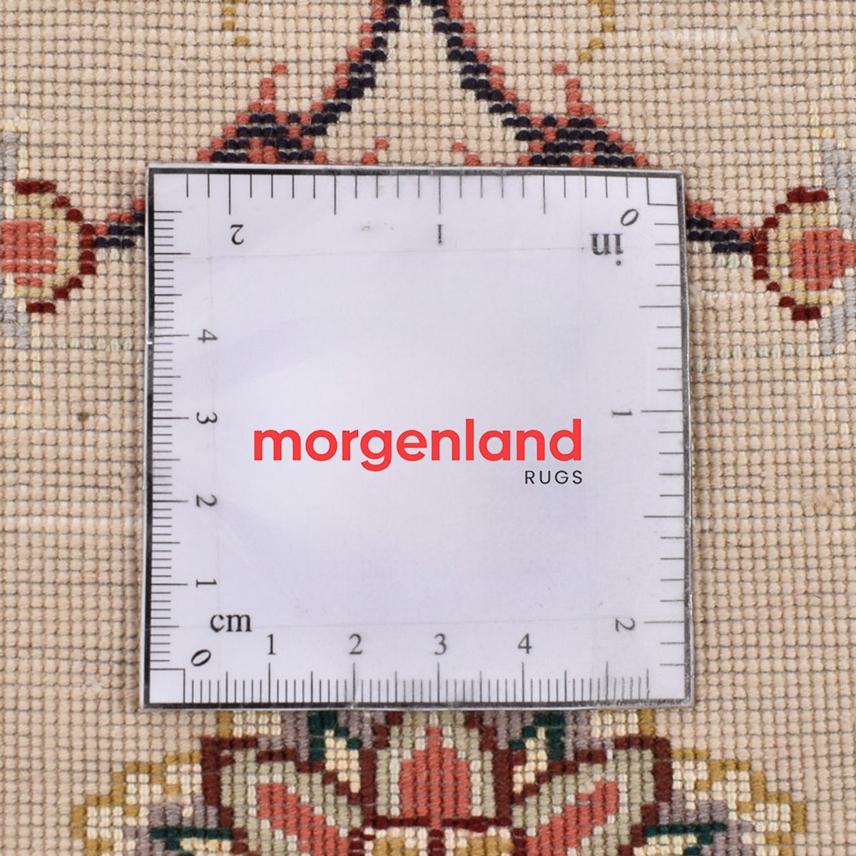 Tapis de couloir Tapis persan - Tabriz - Royal - 204 x 80 cm - beige