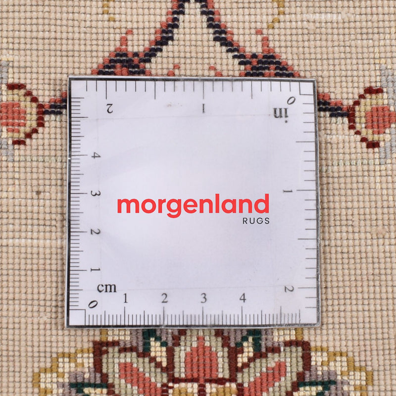 Tapis de couloir Tapis persan - Tabriz - Royal - 204 x 80 cm - beige