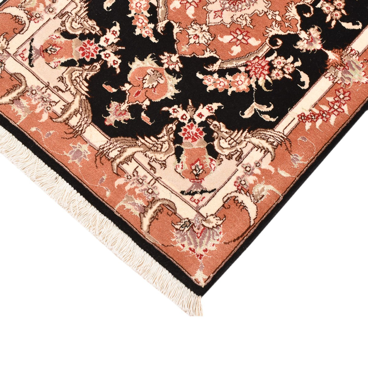 Tapis persan - Tabriz - Royal - 88 x 59 cm - bleu foncé