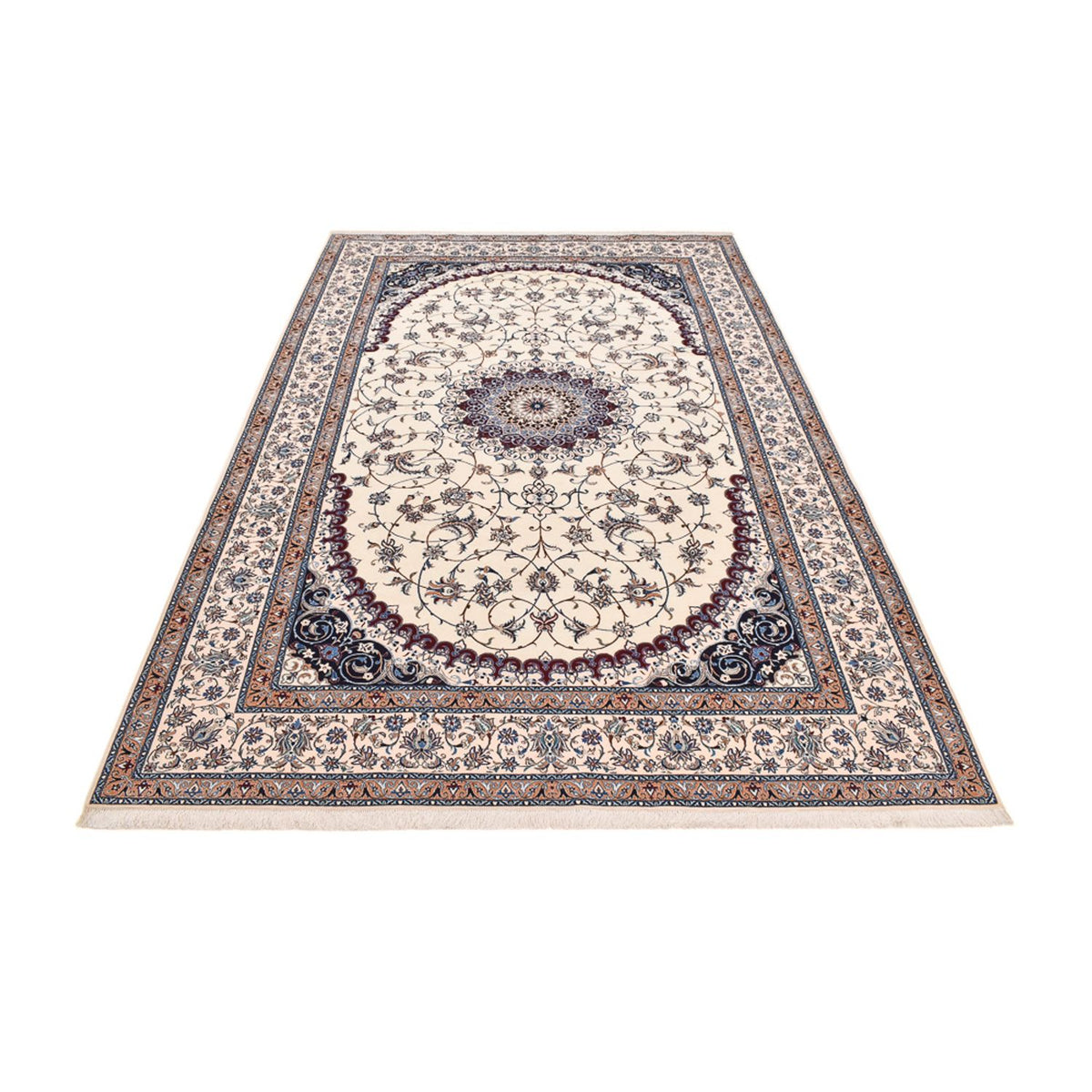 Tapis persan - Nain - Premium - 321 x 210 cm - crème