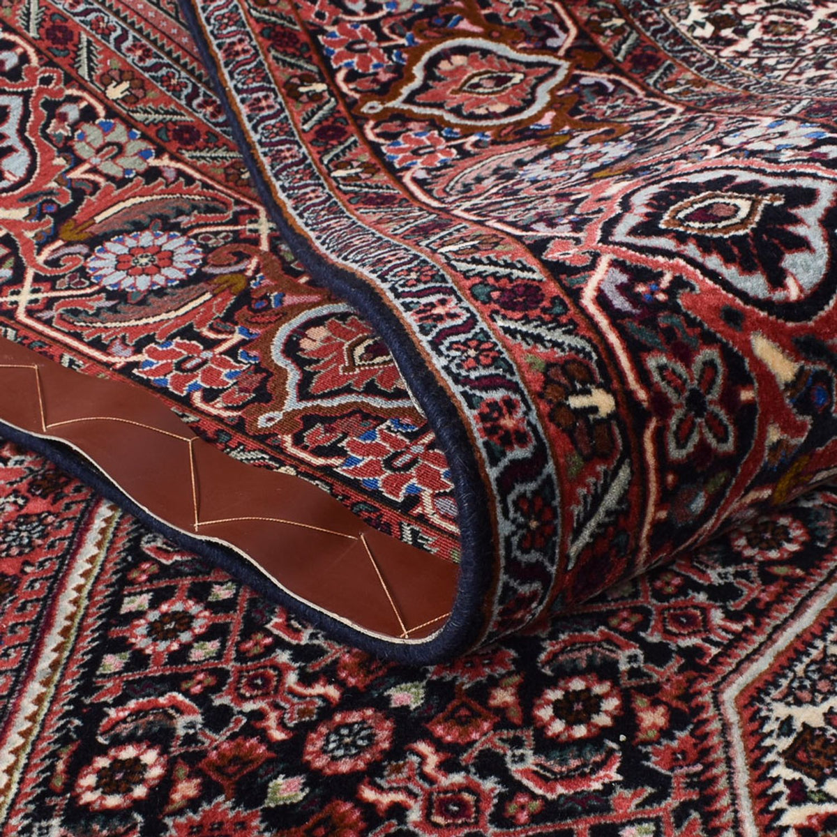 Tapis persan - Bidjar - 315 x 248 cm - rouge foncé