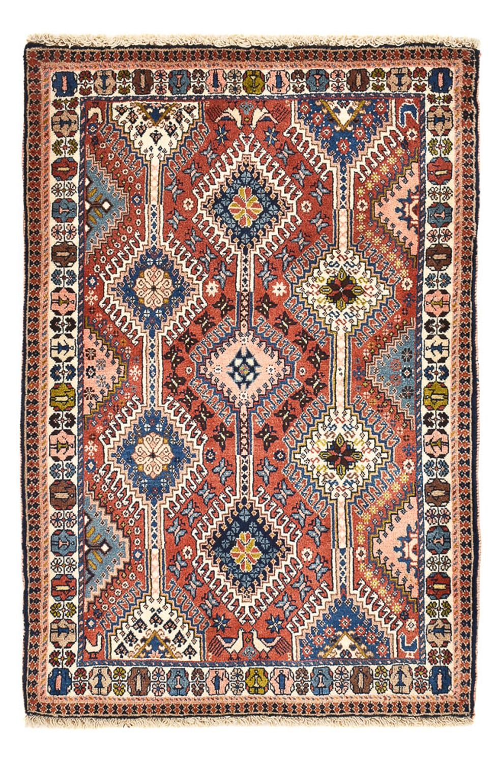 Tapis persan - Nomadic - 127 x 85 cm - multicolore