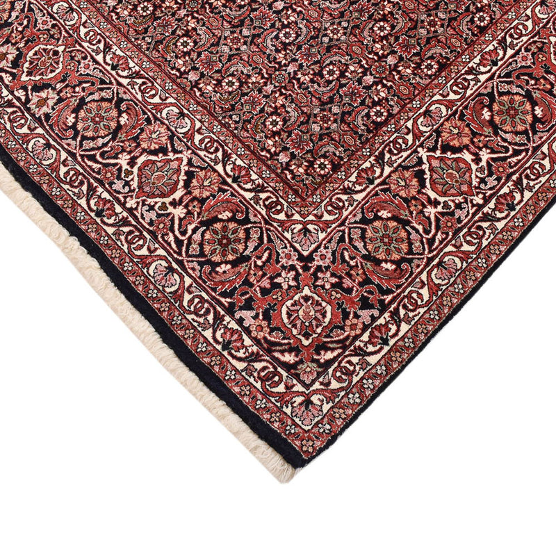 Tapis persan - Bidjar - 255 x 207 cm - rouge foncé