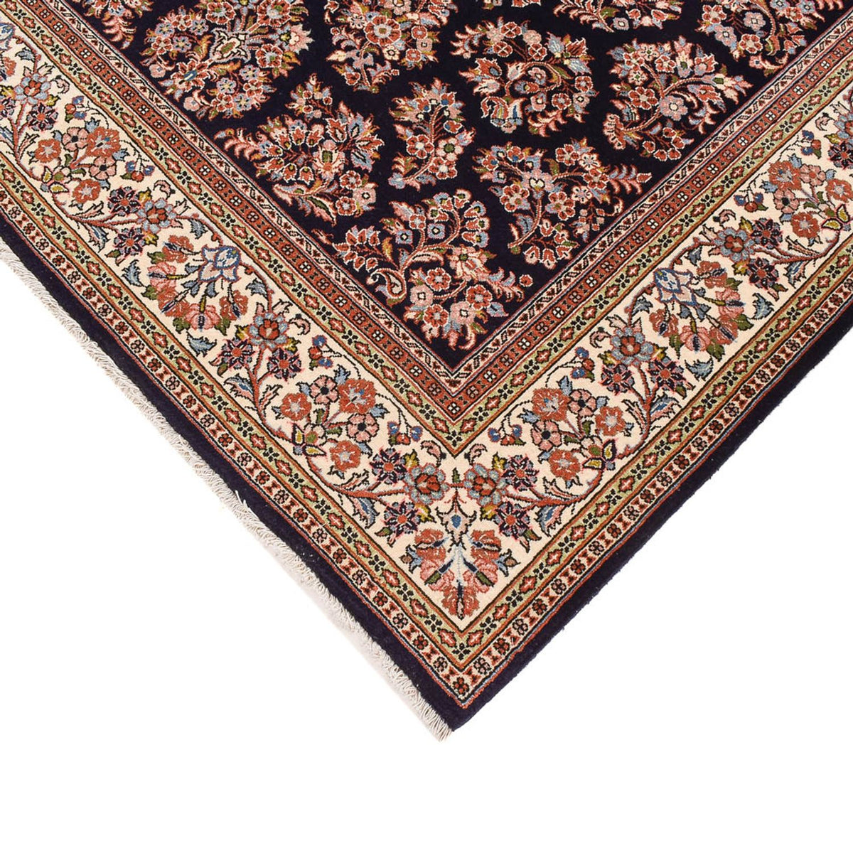 Tapis persan - Classique - 244 x 174 cm - bleu foncé