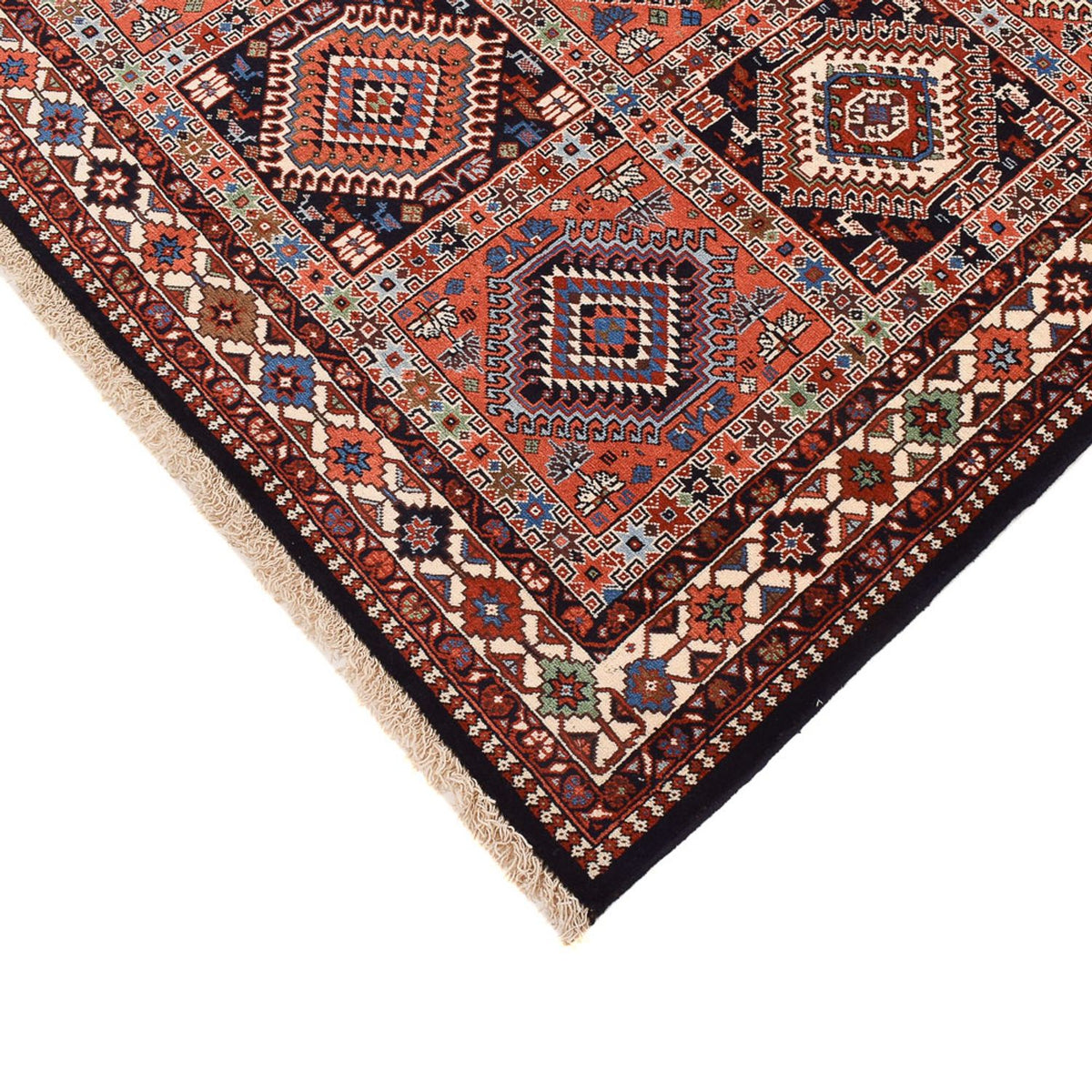 Tapis persan - Nomadic - 243 x 160 cm - rouge clair