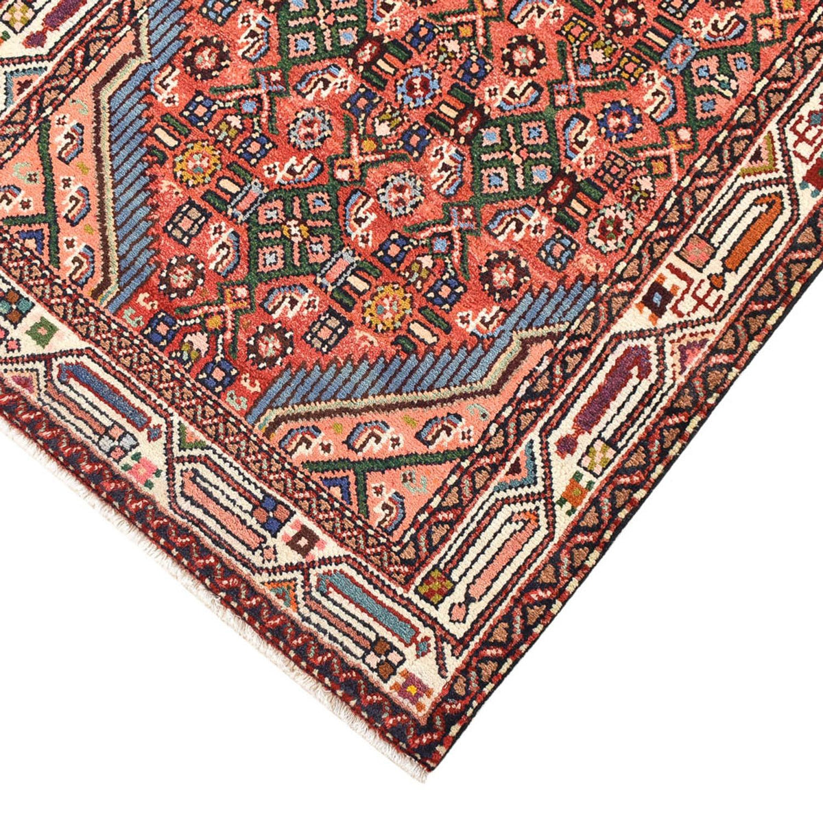 Tapis de couloir Tapis persan - Nomadic - 206 x 79 cm - rouge clair
