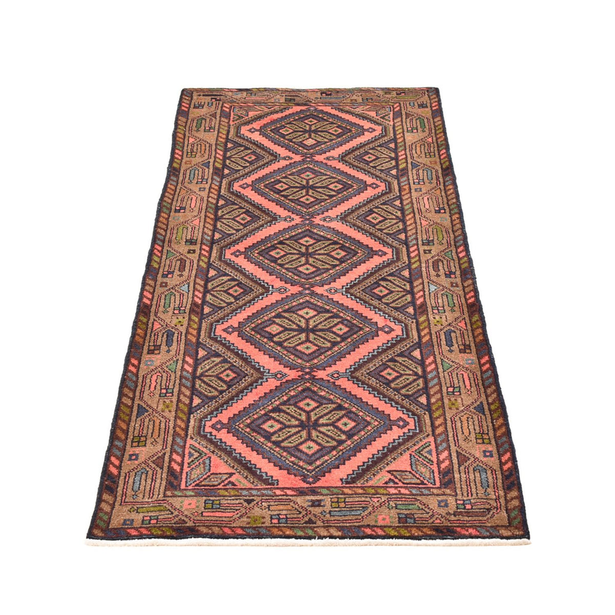 Tapis de couloir Tapis persan - Nomadic - 188 x 75 cm - beige foncé