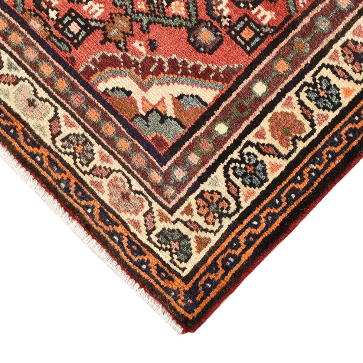 Tapis de couloir Tapis persan - Nomadic - 189 x 82 cm - rouge foncé