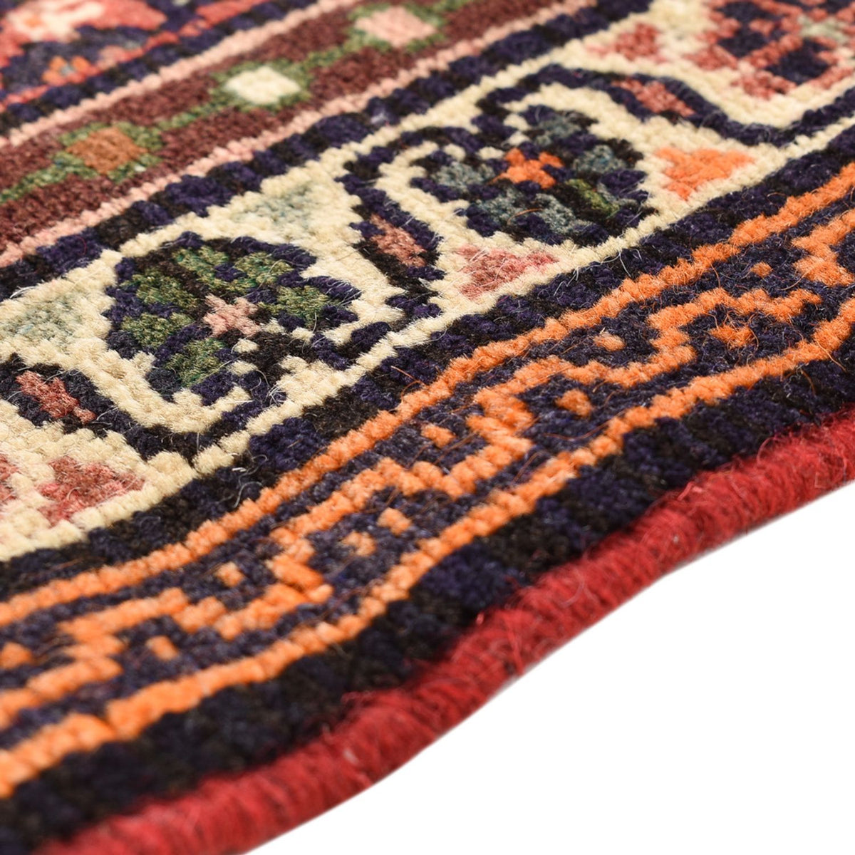 Tapis de couloir Tapis persan - Nomadic - 189 x 82 cm - rouge foncé