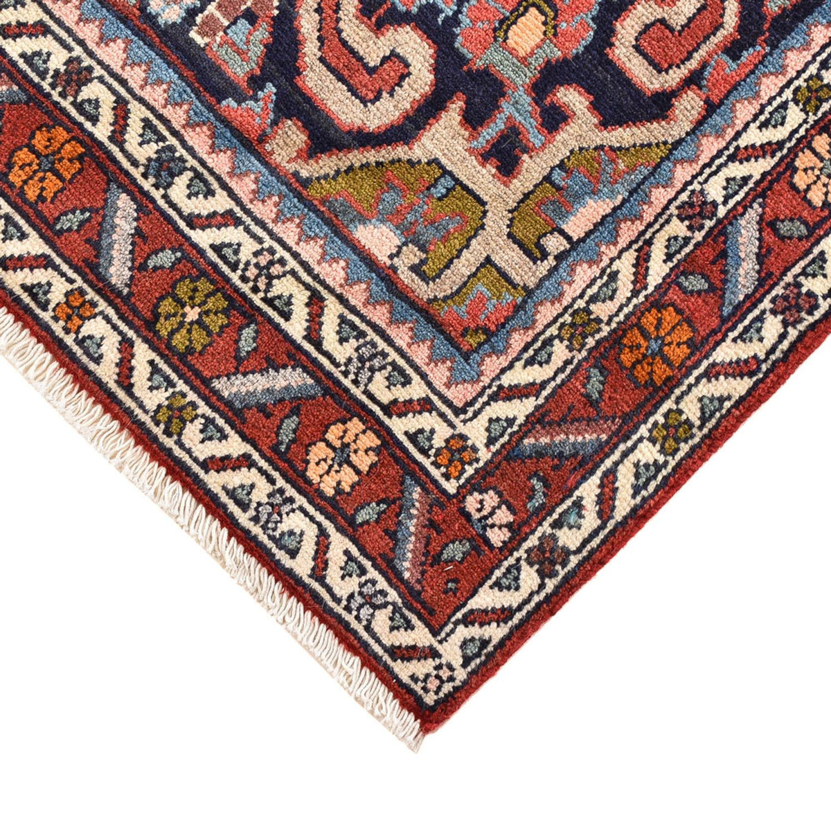 Tapis de couloir Tapis persan - Nomadic - 200 x 98 cm - rouge foncé