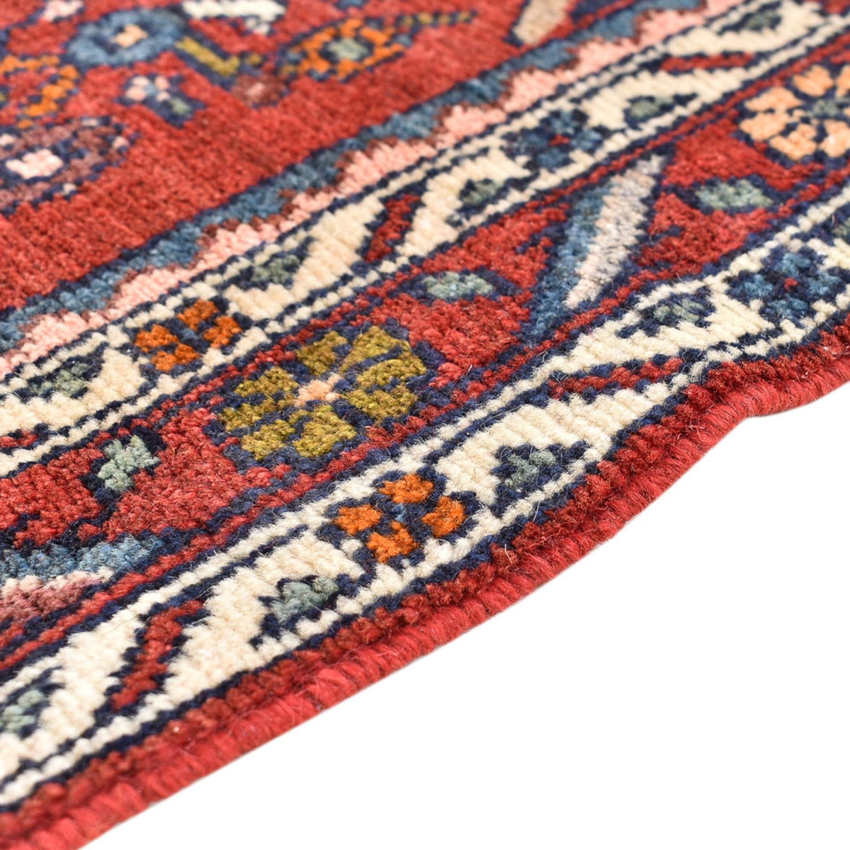 Tapis de couloir Tapis persan - Nomadic - 200 x 98 cm - rouge foncé
