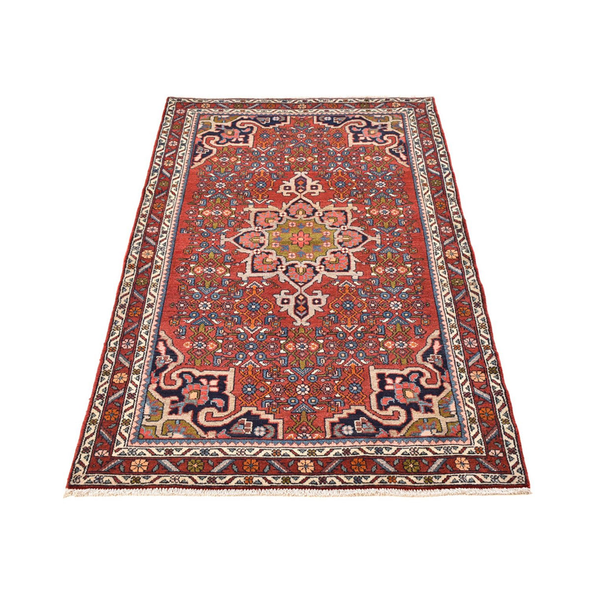 Tapis de couloir Tapis persan - Nomadic - 200 x 98 cm - rouge foncé
