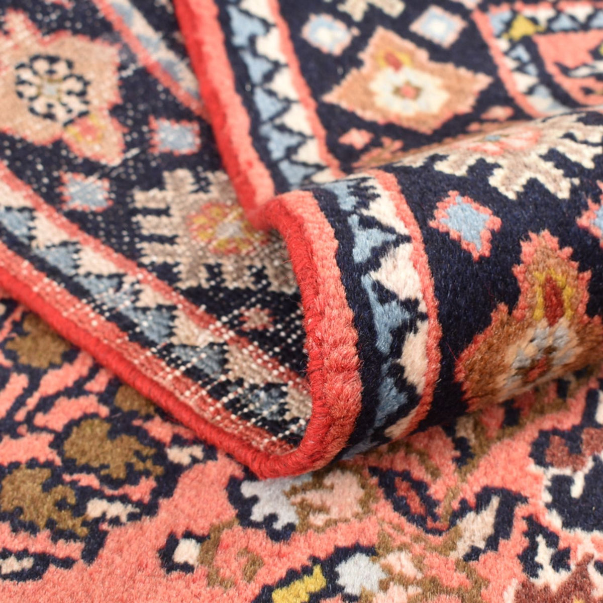 Tapis de couloir Tapis persan - Nomadic - 222 x 77 cm - rouge clair