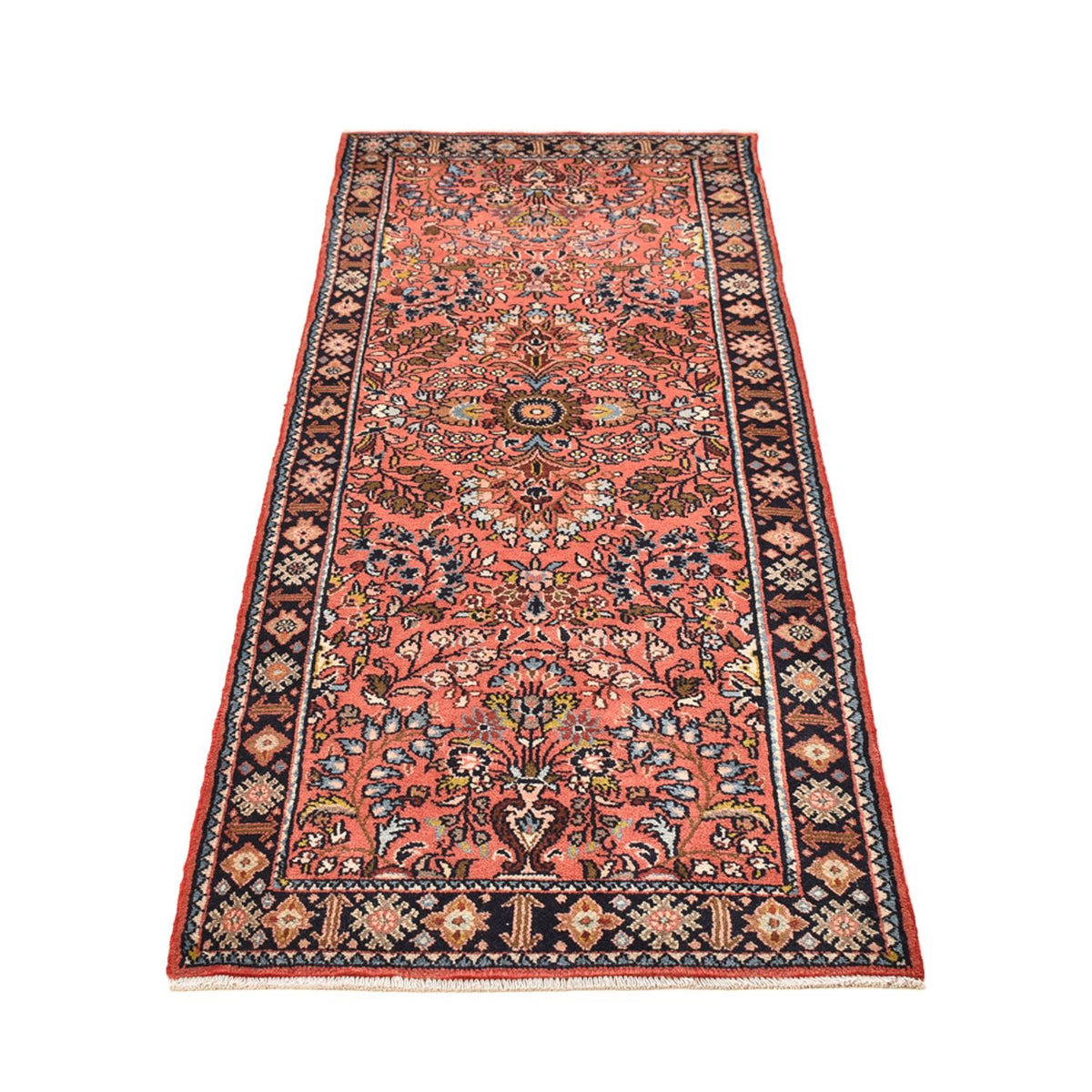 Tapis de couloir Tapis persan - Nomadic - 222 x 77 cm - rouge clair