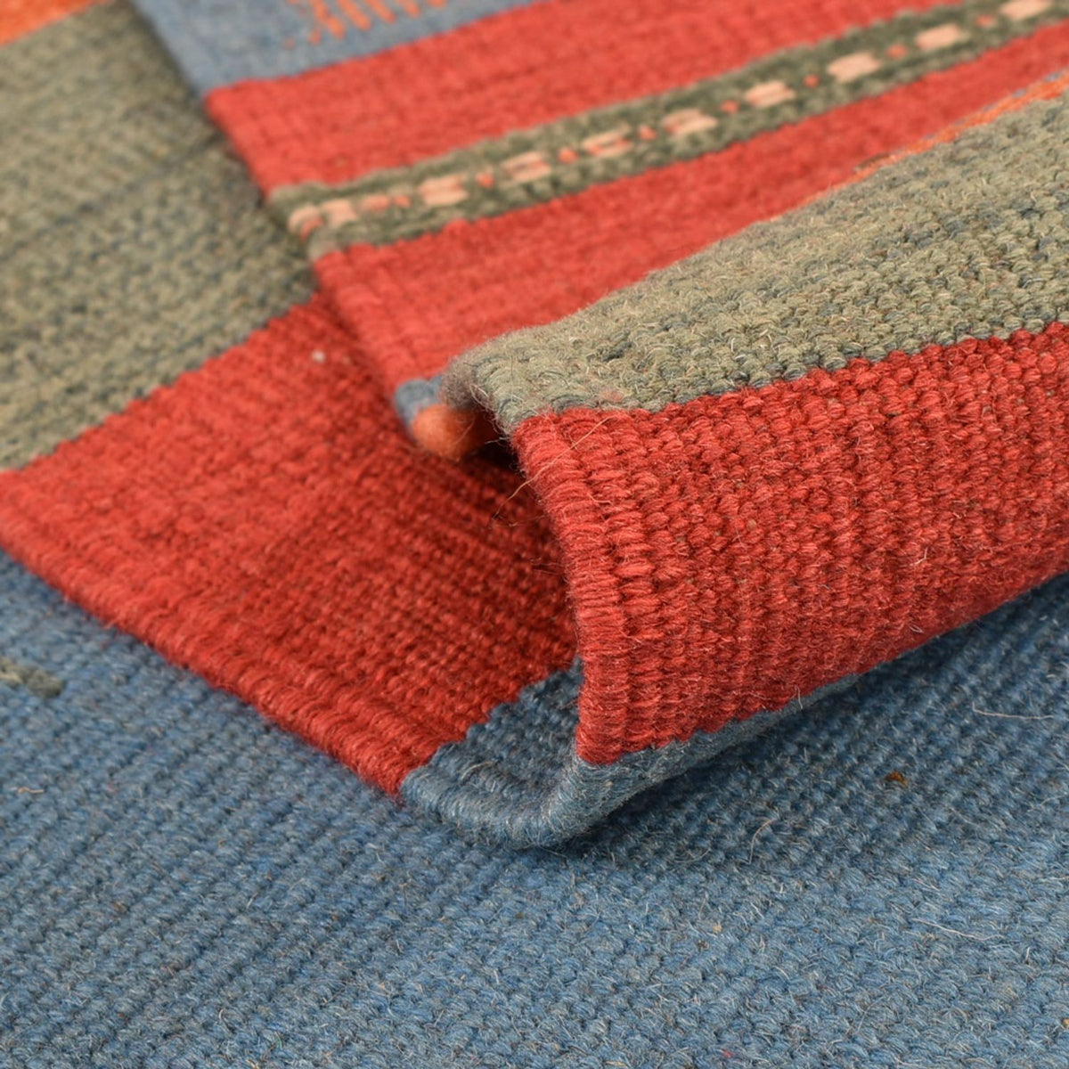 Tapis Kelim - Tendance - 200 x 145 cm - multicolore