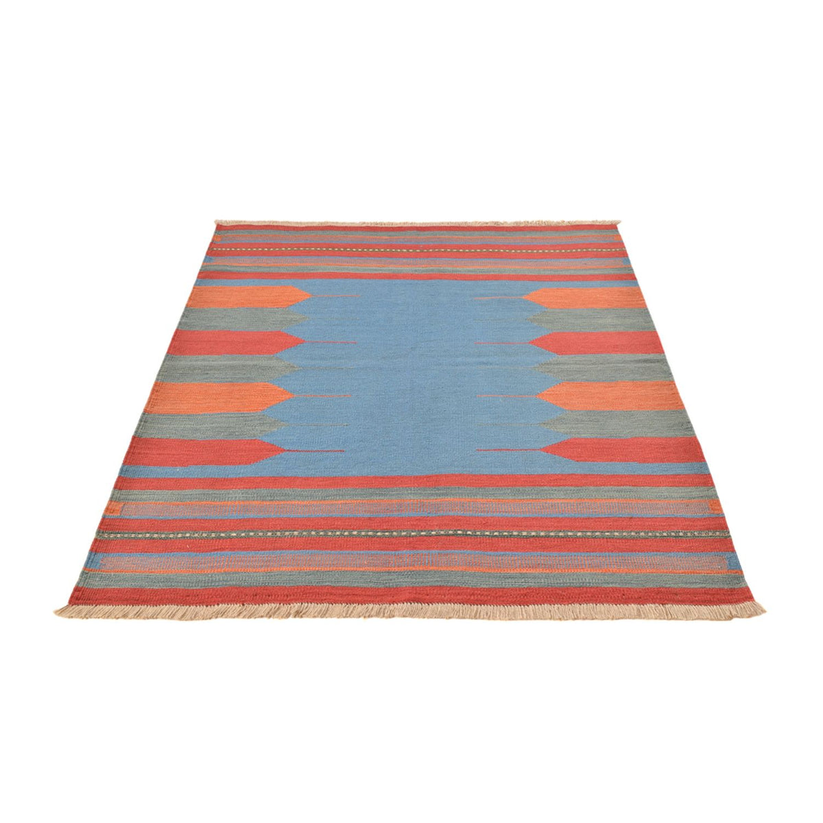 Tapis Kelim - Tendance - 200 x 145 cm - multicolore