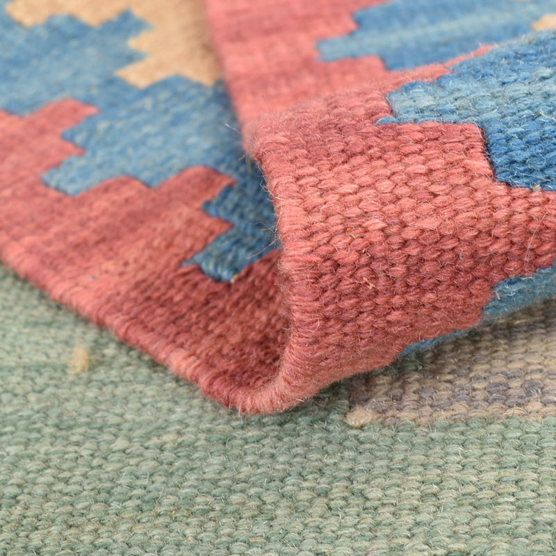 Tapis de couloir Tapis Kelim - Oriental - 204 x 84 cm - multicolore