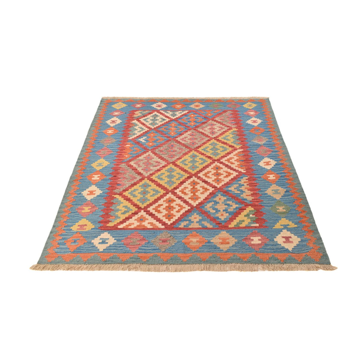 Tapis Kelim - Oriental - 203 x 157 cm - multicolore