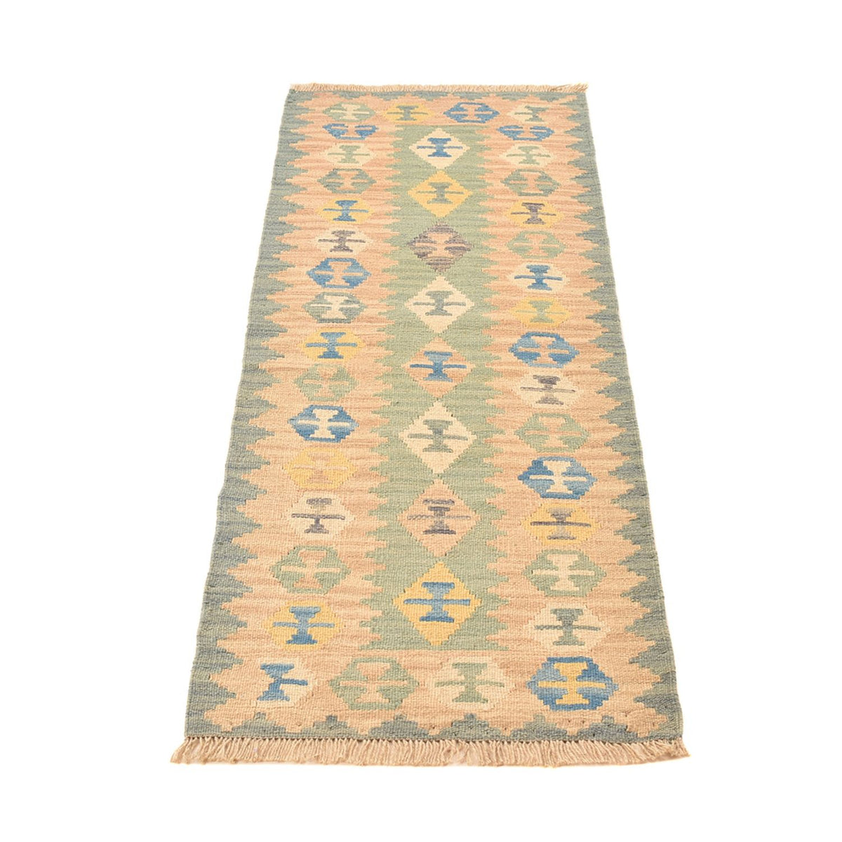 Tapis de couloir Tapis Kelim - Oriental - 195 x 60 cm - multicolore