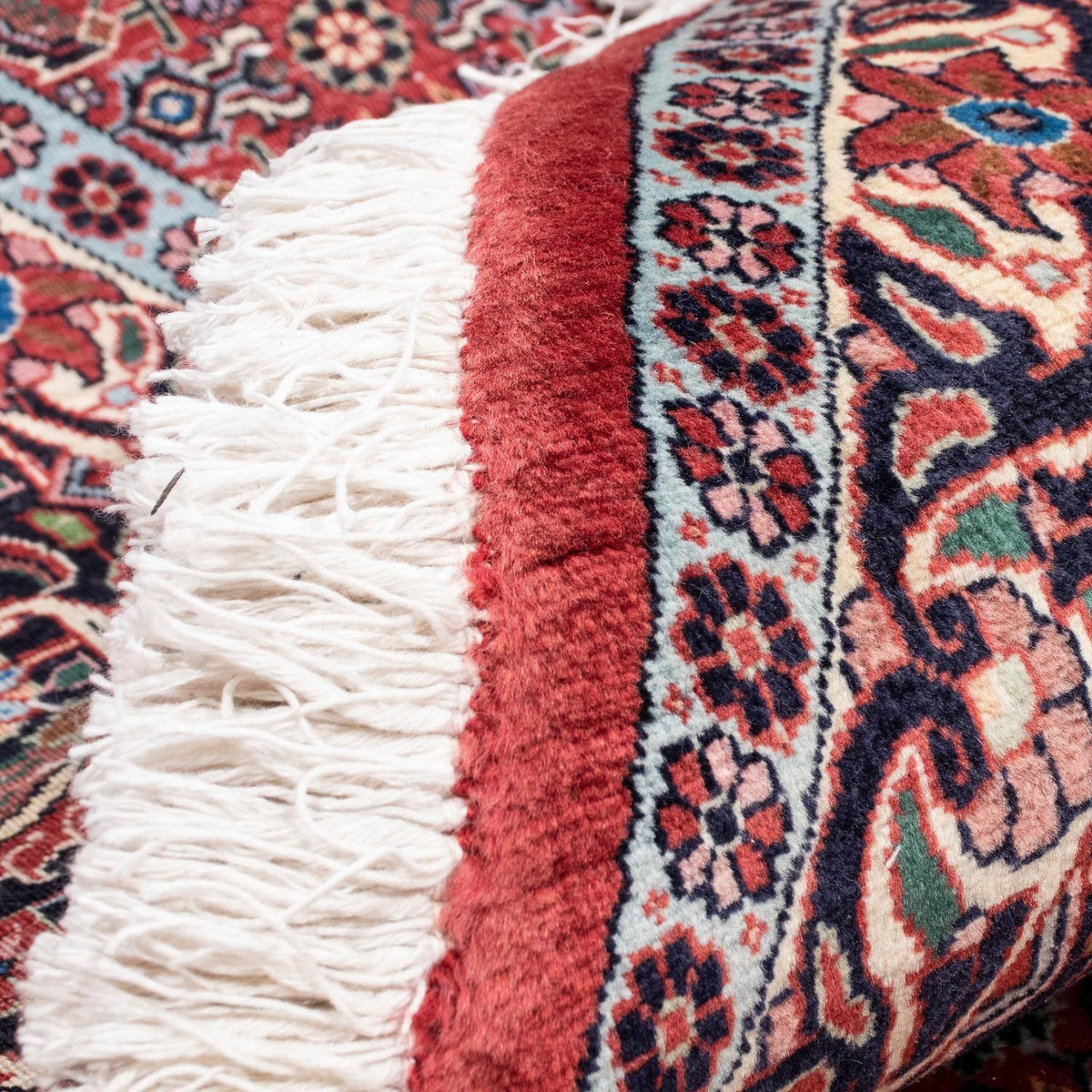 Tapis persan - Bidjar ronde - 305 x 305 cm - rouge clair