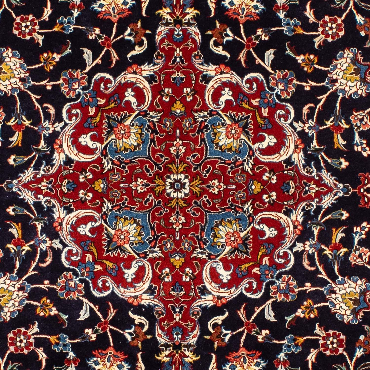 Tapis persan - Royal - 302 x 202 cm - bleu foncé
